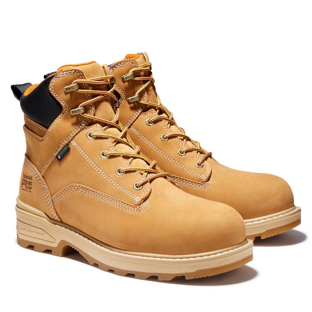 Timberland Mens Work Boots PRO® Resistor 6\" Comp Toe - Brown - India WI2419536